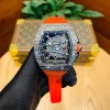 RM61-01 red rubber band visible movement Imported mechanical movement carbon fiber case watch