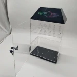 Rotating Watch Display Case/Clear Acrylic Watch Display Cabinet Showcase Countertop box