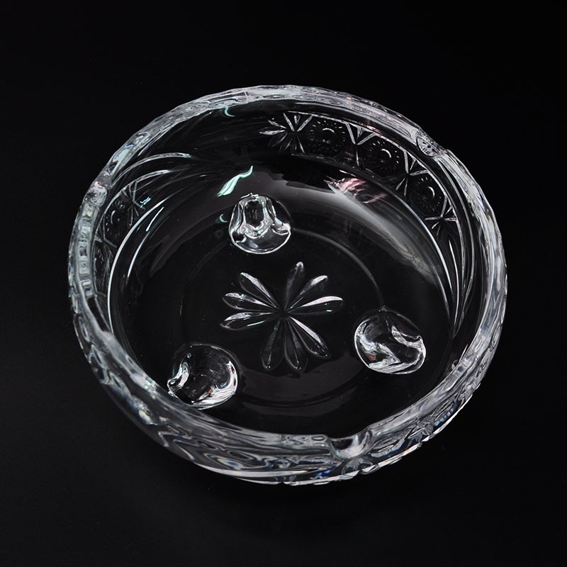 round glass smoking bowl square ashtray