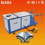 round ventilation tube duct stainless steel elbow making machine