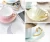 Import Royal floral shape western custom color high quality coffee tea bone china cup saucer from Pakistan