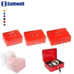 Safewell YFC Euro Digital Portable Mini Metal Lockable Cash Deposit Lock Money Box With Key Lock