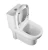 Import Sanitary Ware Ceramic Wc One Piece Siphonic Bathroom Toilet One Piece Ceramic Square Washdown Toilet from China