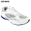SEAVO men white pu and mesh upper tennis sports shoe