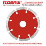 Segment dry cutting diamond saw blade for stone