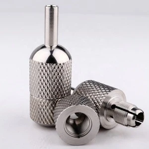 Self Lock Tattoo Grips for Rotary Machines Needles Sliver Stainless Steel 25mm Tattoo Grip