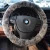 Import Sheepskin Steering Wheel Cover White+Brown from China