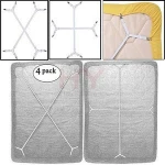 Sheet Bed Suspenders Adjustable Crisscross Fitted Sheet Band Straps Grippers Adjustable Mattress Pad Duvet Cover Sheet Corner