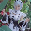 Showman Japan Anime Cosplay Rem Ram Maid Dress Cosplay Party Costume for Women