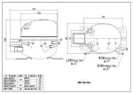 SIKELAN 220V refrigerator parts 134a AC motor Hermetic electric 1 5 hp refrigeration Compressor ADW57