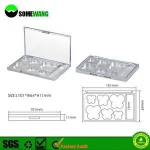 silver empty eyeshadow palettes wholesale, makeup eyeshadow palette case