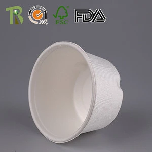 Similar To Blister Packaging But More Eco-Friendly Sugarcane Pulp Food Bowl