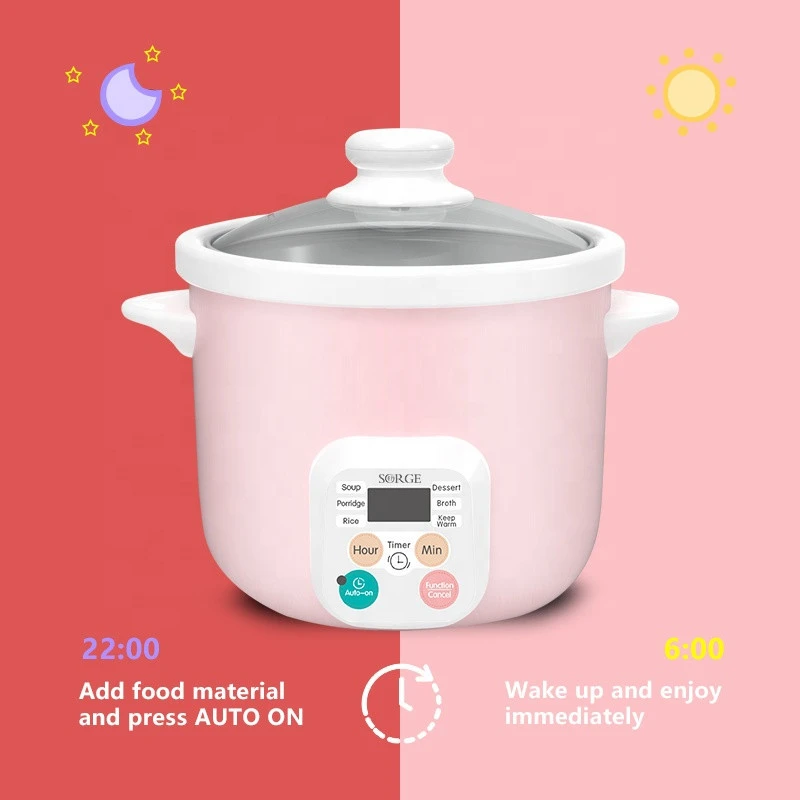 Simple baby food cooker baby supplies 1.5 liter slow cooker with Auto On