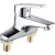 Import single handle 2 holes basin faucet hot and cold mixer single handle water sink tap from China