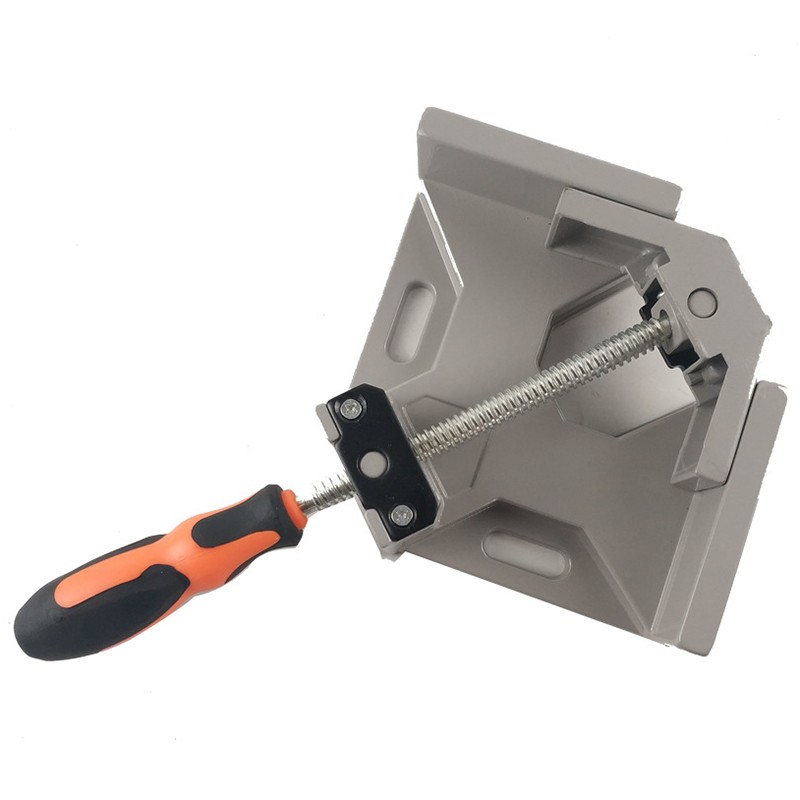 Single Handle monolever Adjustable 90 Degree Aluminum Alloy Right Angle Clamp Corner Clip Glass Right-Angle Tool Flat Plier