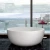 Import SM-8615 Wholesale Bath supplies,White Artificial Stone Bathtub (Round) from China