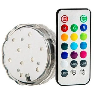 Small Battery Operated Led Light For Decoration Submersible Bright Color