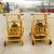 Import Small non-burning cement hollow block machine 220v electric mobile brick making machine with wheel from China