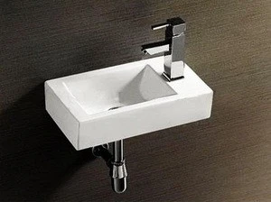 Small Size Wall Mounted Ccorner Sink With Mid Edge For Child S9038