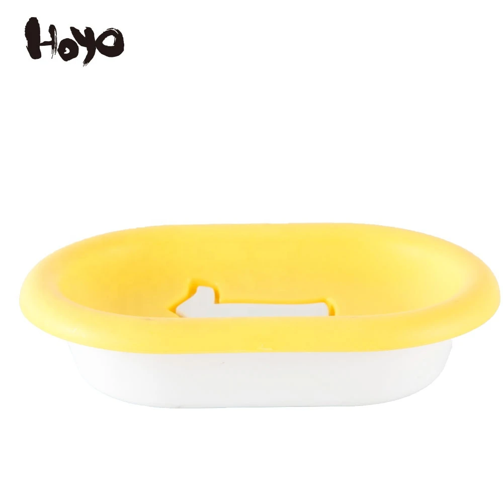 Soap Dish Bathroom Quick Dry Easy Clean Holder Kitchen Non-slip Plate Stop Mush T-shirt Pattern Plastic All-season any Color