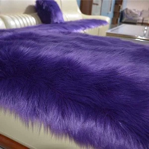 Soft plush faux sheepskin fur carpet chair sofa cover