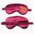 Import Solid Color Sleep Mask Silk Like Material Satin Eye Mask Sleep With Piping from China