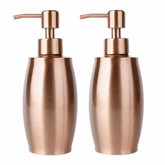 Stainless Steel Metal Soap Lotion Bottle Pumps for Bath Gel Bottle with Free Sample