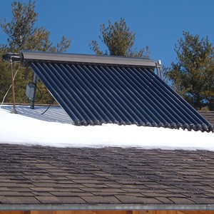 SRCC Solar Keymark Twin Glass Heat Pipe 30 Tubes Solar Heater Solar Collector for Hotel