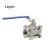 Import ss304 DN6-DN100 ball valve cf8m 1000 wog three-pcs stainless steel ball valve for water supply from China