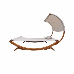 Stackable Chaise Double Wicker Timber Sun Outdoor Lounge
