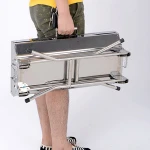 stainless steel barbecue grill middle folding portable barbecue oven charcoal hibachi  BBQ grill