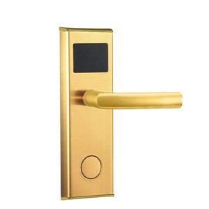 stainless steel case electronic card key RFID access control hotel door lock