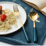 Stainless Steel gold flatware cutlery set cuttlery flatware