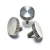 Import Stainless steel more shiny big flat knurled head thumb screw from China