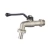 Import standard forged brass bibcock tap with long flat steel handle nickel plated from China