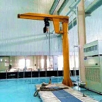 Standing Jib Crane 360 Degree Rotating Jib Crane Slewing Workshop Floor Mounted Jib Crane 0.5~10t