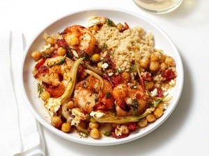 Steamed Vegetable Couscous With Chickpeas & Preserved Lemons, 20 min Cooking