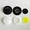 Stock durable Black colors facemask plastic exhaust One way breath valve with rubber film for facemask