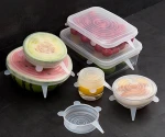 Stretch silicone Lids Silicon cover For Various Of Containers Keeping Food Fresh Dishwasher And Freezer