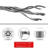 String Lights Hanging Wire 450ft 1/8" Deck Railing Aircraft Cable 7x7 Strands Construction T316 Stainless Steel Wire Rope