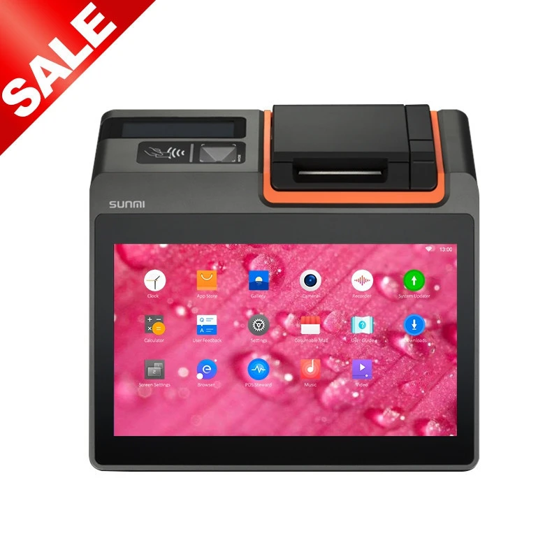 SUNMI T2 mini 11.6 Inch Touch Screen Cash Register Point Of Sales Android Pos Printer POS+Systems all in one mini computer pos