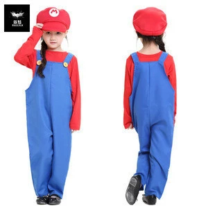 Super Mario Bro. Children Anime Cosplay Suit Costume Christmas Halloween Gifts