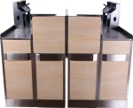 Supermarket design cashier checkout counter for sale