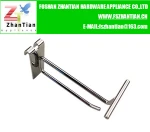 Supermarket Usage Metal Chrome Plating Pegboard Display Hook.hanger