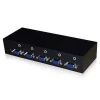 support audio switch 4x1 VGA KVM switch box 4 input 1 output USB keyboard mouse,350MHz,metal case