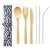 Import Svin Travel Silver Reusable Eco Bamboo 18/8 Stainless Steel Straw Flatware Set Cutlery from China