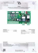 T011S - Sliding gate control unit 230 V - Display - TECNO AUTOMAZIONE - GATES & DOORS AUTOMATION - ELECTRIC GATE