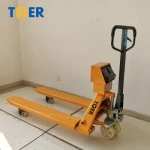 Tder Pallet Truck Scales Manual Forklift Trolley Hand Jack Pallet Jack with Scale