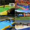 Team sports inflatable football field,inflatable soccer playground