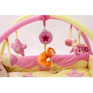 The Little Princess Large Round New Born Best Fluffy Baby Play Mat Pink 1 Piece